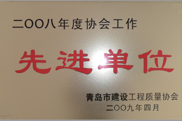 2008年度協(xié)會(huì)工作先進(jìn)單位